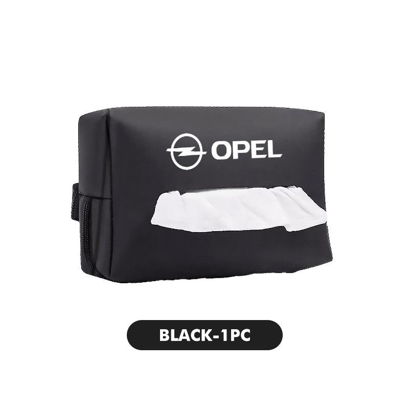 Vehicle Leather Tissue Holder Car Hanging Tissue Box With Zipper For Opel Astra H G J Insignia Corsa Zafira Meriva Mokka MH8