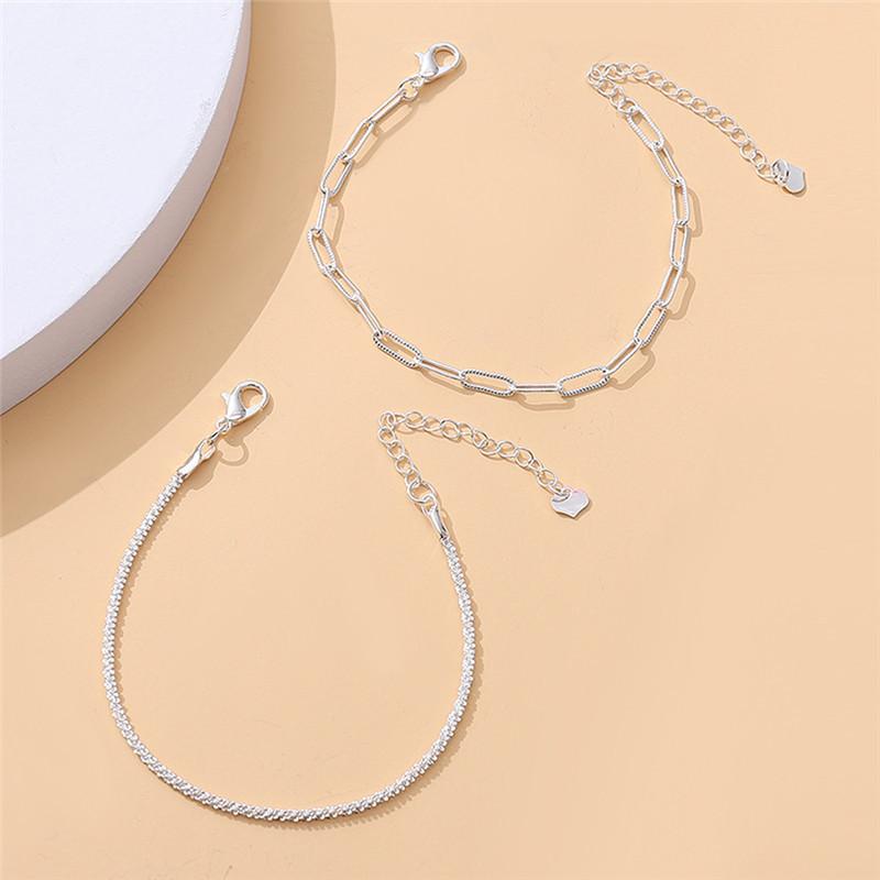 Funkelndes Gypsophila-Armband, zweiteilig, für Damen, kalter Wind, fortschrittliches Nischendesign, gestapelter Doppelarmband-Schmuck