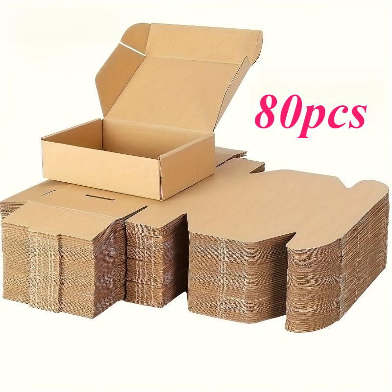 

80pcs Small Corrugated Cardboard Mailers Durable and Sturdy for Small Businesses Crafts Gift Packaging and Shipping Organization 13x8x2.5CM