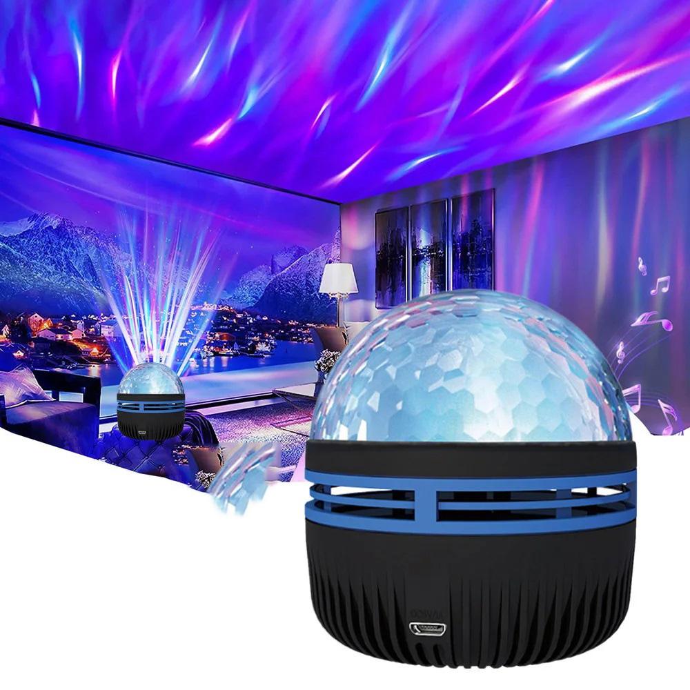 5V 3W Star Projector Galaxy Projector Night Light For Kids Ocean Wave Projector Rechargeable Lamp For Bedroom Ceiling Party