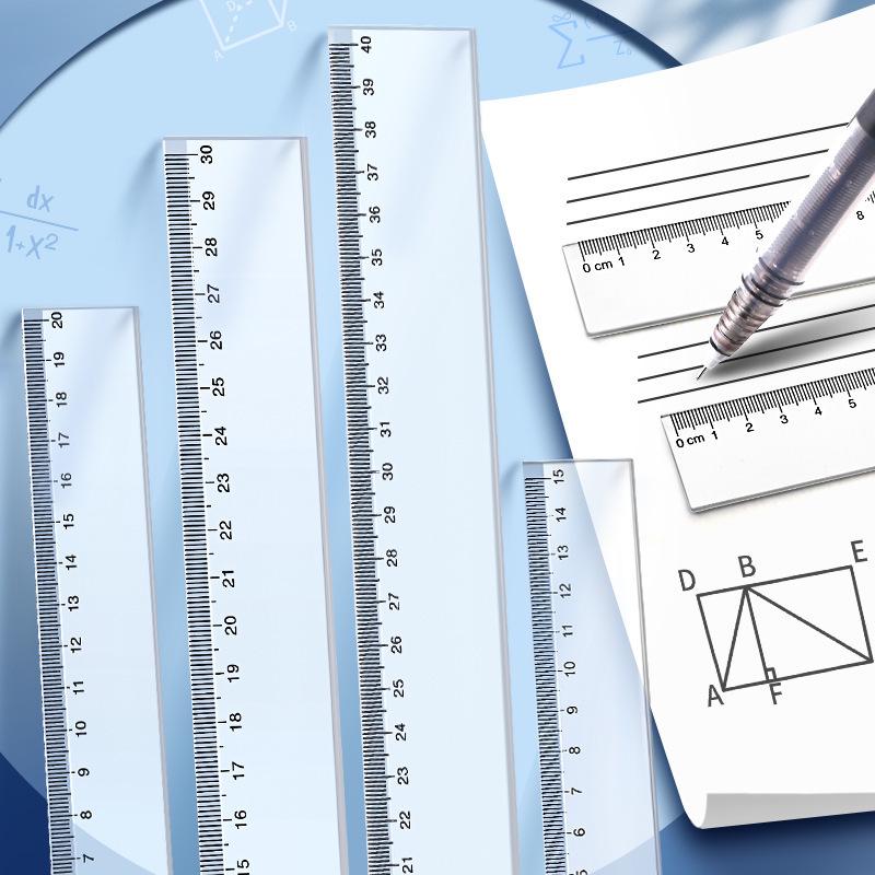 20cm Plastic Ruler for Measuring and Drawing In Math and Engineering