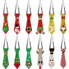 Felt Christmas Tie Ornaments - Snowman, Reindeer, Christmas Tree Décor