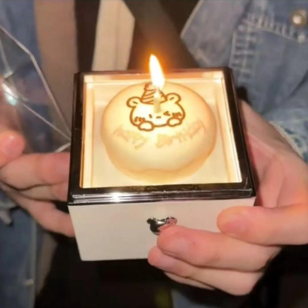 Valentýnský medvídek otočná prstýnková krabička úložná krabička dárková krabička k narozeninám pro milovanou osobu