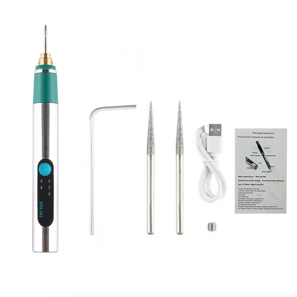 Rechargeable Etching Pen DIY Carving Tool Small Polishing Machine  for Metal Glass