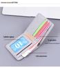 Men's Leather Canvas Zipper Wallet & Card Holder