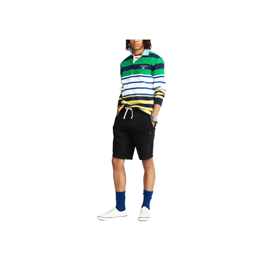 Polo Ralph Lauren SS22 Logo Embroidered Straight Leg Sports Casual Shorts Men Shorts Black 710790292-001