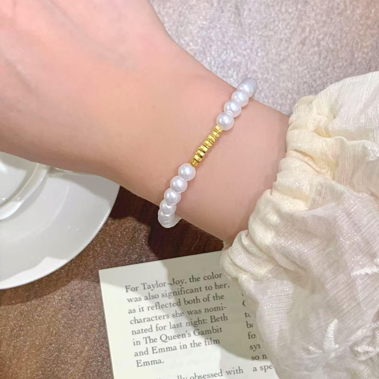 

Трендовый серебристый браслет с искусственным жемчугом для женщин - Элегантное, универсальное и роскошное летнее украшение