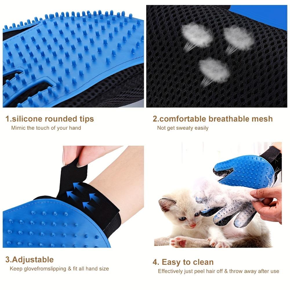 Pet Hair Glove Comb Pet Dog Cat Grooming Cleaning Glove Deshedding Hair Remover Massage Brush Animal Supplies Cat Accessories