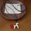 Long Wax Rope Necklace Horse PU Leather Necklace Unique Pony Pendant Necklace  Women