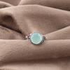 Aqua Chalcedony Ring, 925 Solid Sterling Silver Jewelry, Gemstone Ring, Gift For Her Handmade Dainty Jewelry