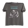 Camiseta de Algodón Puro Vintage para Hombre de Verano Película Stalker Casual Elegante Holgada y Transpirable Adecuada para el Uso Diario