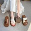 Summer Women Shoes Fashion Leather Slipper Casual Flip Flops Slides Girl Beach Shoes
