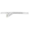 Woodworking Triangle Ruler Silver Flexible Wear Resistance Triangle Ruler with Bubble Level