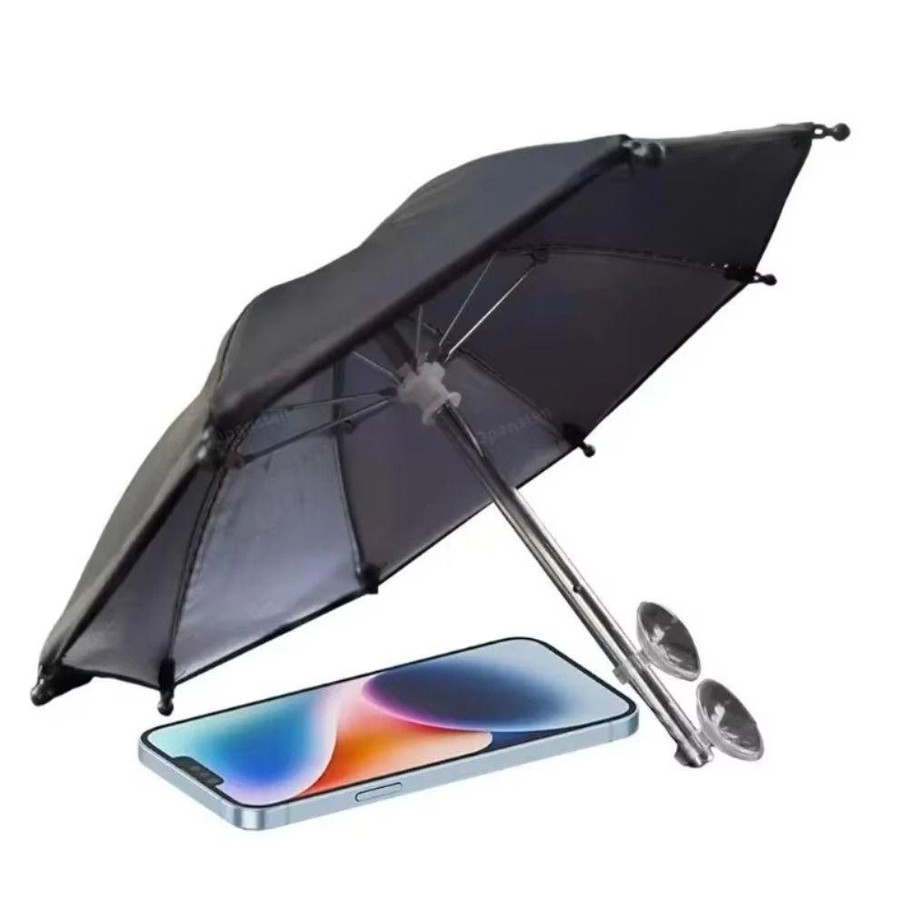 2 Suction Cup Mobile Phone Umbrella Waterproof Cell Phone Sun Shade Cover Beach