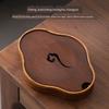 Chinese-Style Heavy Bamboo Pot Tray Water Storage Tea Table Bamboo Solid Wood Pot Mat Small Number Tea Tray Storage Kettle Tray