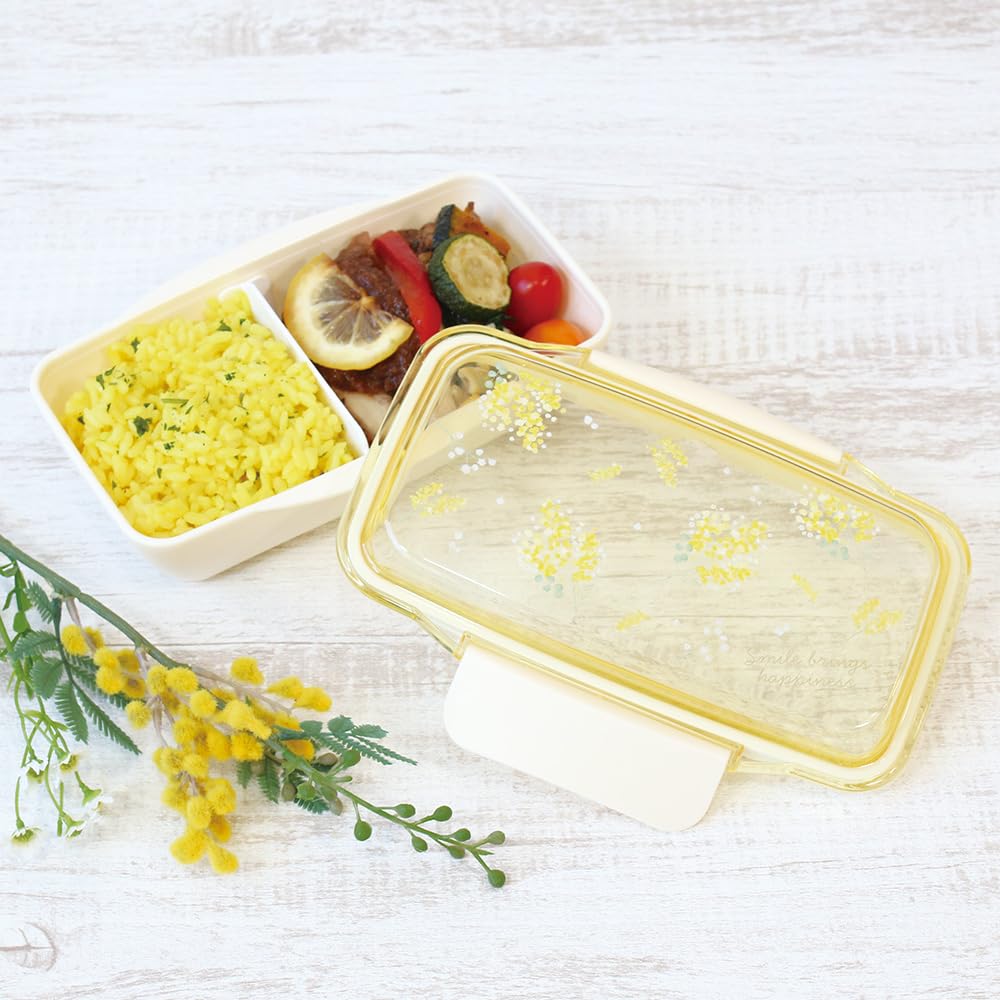 LaboClip Dome Lunch Container, 1 Tier, Mellow Days, Tulip, A24-ZLB1-TU