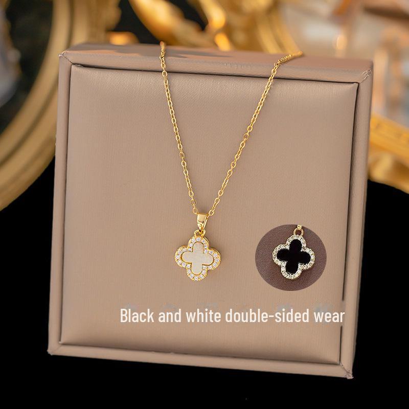 

Невыцветающее женское ожерелье из титановой стали: Универсальная и элегантная цепочка знаменитостей из Интернета с простой медной подвеской