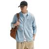 Frühling Herren Dünner Kragen Denimhemd Herren Langarm Baumwolle Lässig Herren Outdoorhemd Herren 18021