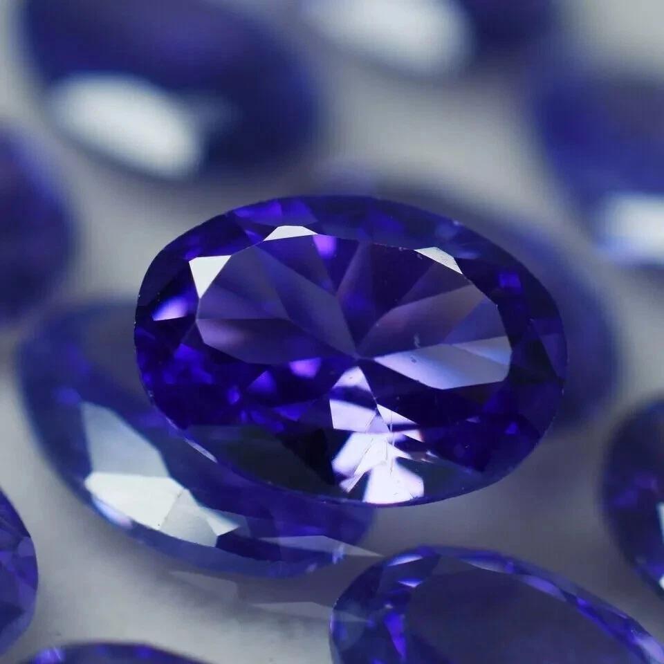 Fabulous Purple Tanzanite Natural Oval Cut 7x5 MM 15 Pcs Certified Gemstone Lot