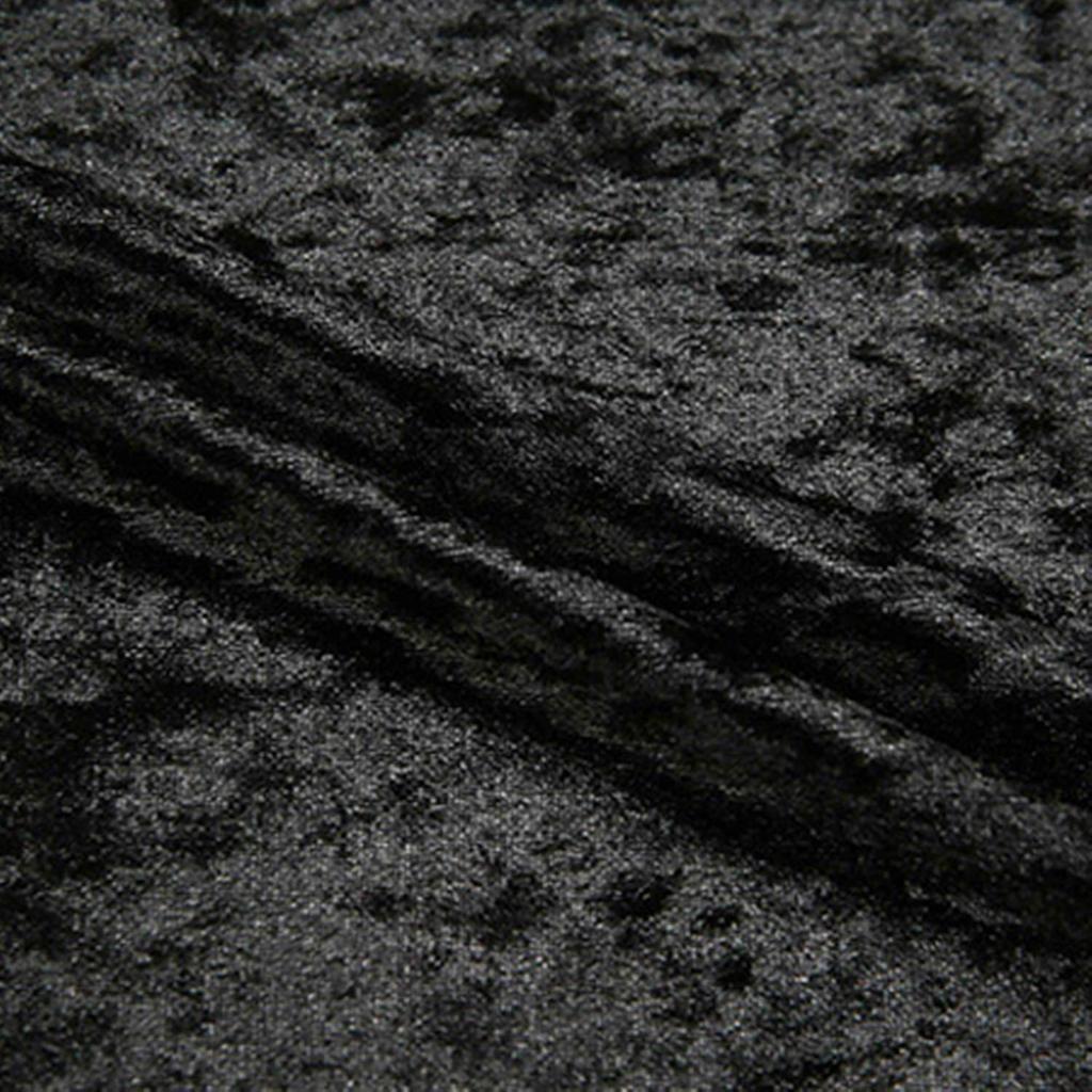 Moonfarm Diamond Crush Velour Available In 15 2m X Fabric, Colors, Approx. 1.5m (Black)
