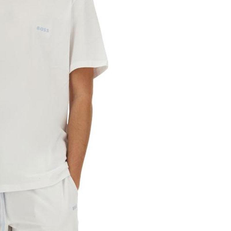Hugo Boss T-Shirts Men's White Crew Neck Moderate 50515312-110