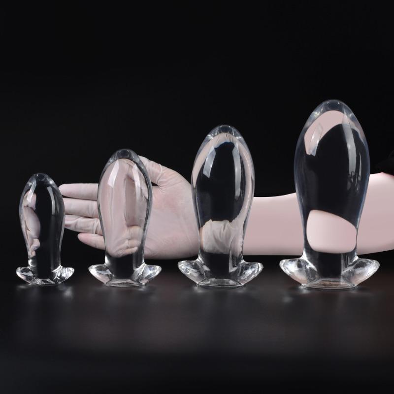 Transparent Huge Soft Anal Plug Big Butt Sex Toys for Men Women 18 Gay Masturbation Prostate Stimulation Massager Thick Expander