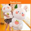 Peach Cartoon Rabbit Plush Toy Stuffed Doll Animal Decoration Cute Gift Kids