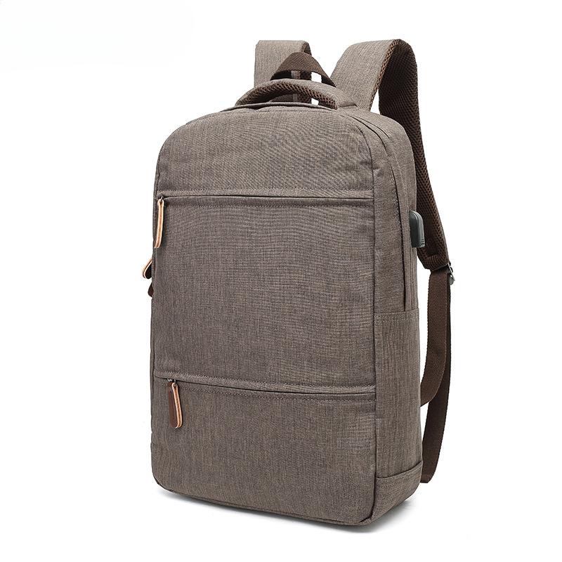 

Износостойкий рюкзак из ткани Оксфорд, многофункциональный рюкзак для отдыха на природе, повседневный нейлоновый школьный рюкзак для компьютера коричневый