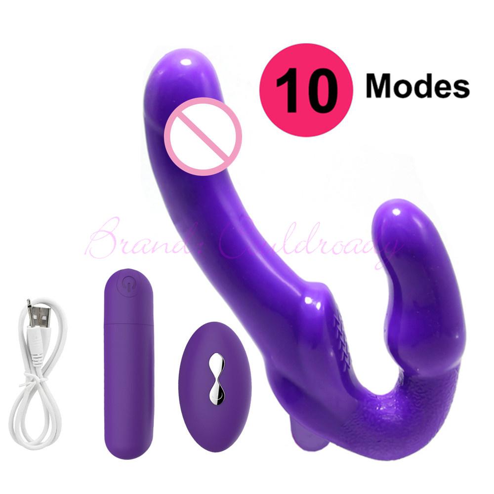Strap-on Double Heads Dildo Vibrators Sex Toys for Women Couple Exotic Accessories Vagina Prostate Massager Oral for Men