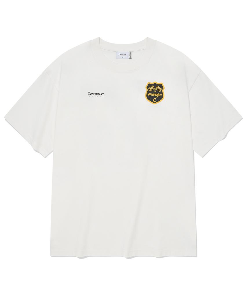 COVERNAT [Covernat X Wrangler] 08 Vintage T-Shirt White