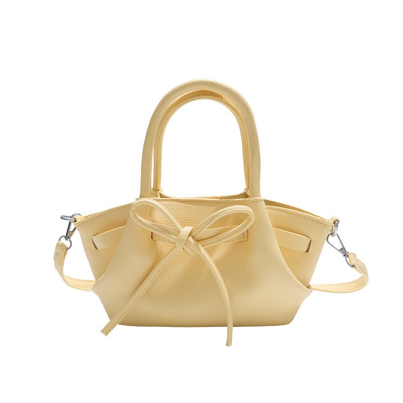 2025 spring new Korean version fashionable small fresh portable vegetable basket bag niche casual high-end textured messenger bag