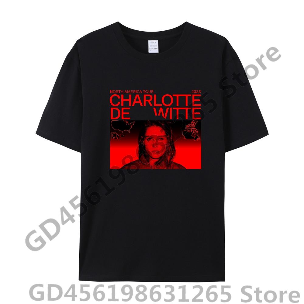 2025 Charlotte de Witte T-shirt Unisex Donna Harajuku Kawaii Top Y2k Unisex Anime Magliette Top alla Moda Abbigliamento Casual Ragazzi/Ragazze