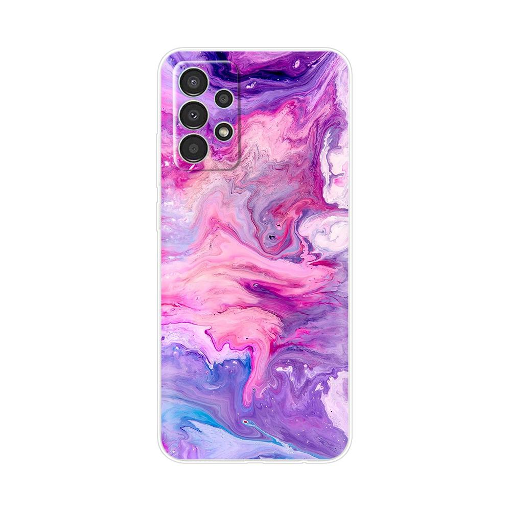 For Samsung Galaxy A52 Case A52S A72 A32 Cover Cute Flower Clear Soft Phone Back Cover For Samsung A 72 32 52 Fundas Transparent