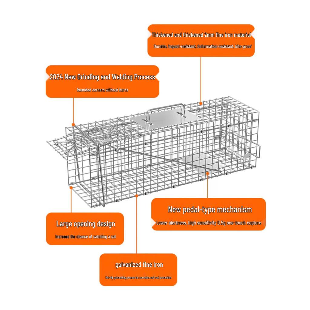 Humaner automatischer Katzenfangkäfig - Werkzeug zur Rettung und zum Fang von Streunerkatzen