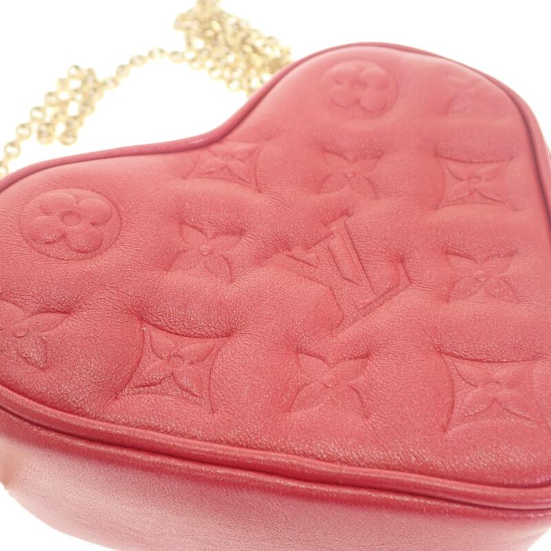 LOUIS VUITTON  M80837 Monogram Shoulder Bag Red leather Women