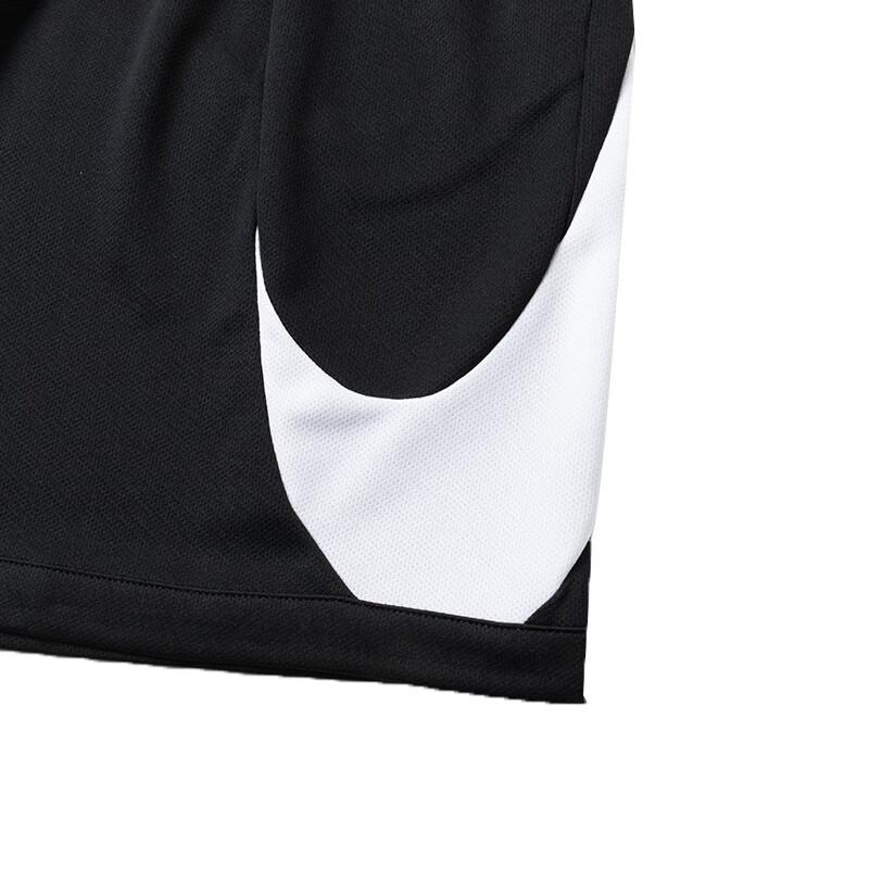Nike Pantaloni scurți casual confortabili respirabili pentru antrenament cu imprimeu logo color block pentru copii Negru FV0269010