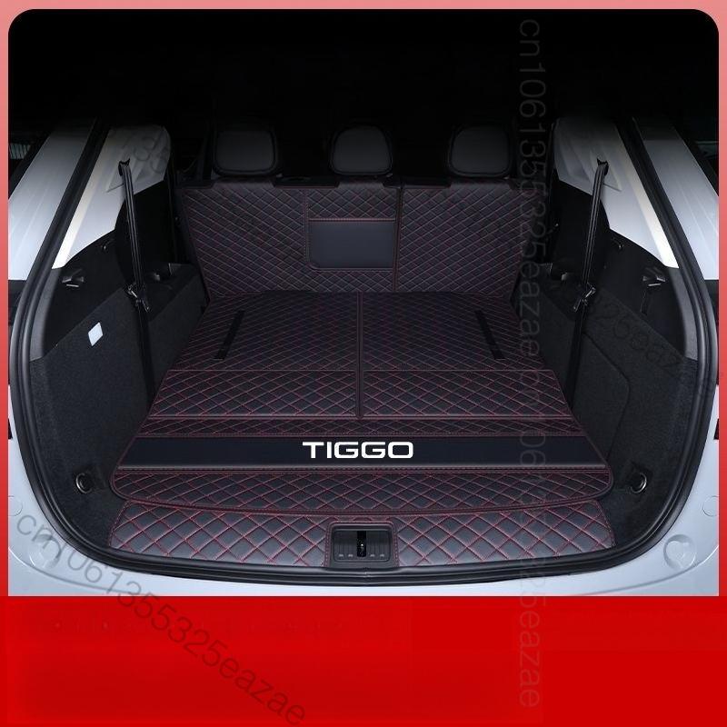 For Chery Tiggo 9 CSH PHEV 2025 2026 CAR Trunk Mat Car Leather Waterproof Floor Mat Car Styling Accessories Fully Sur
