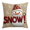 Soft Christmas Pillow Covers 2D Printed Xmas Pillowslip Xmas Throw Cushion Case  Car