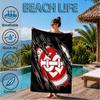 Inter Club Emblem Printed Microfiber Beach Towel, Soft And Absorbent, Quick-Dry, Ideal for Summer Travel, Beach Essential, Swimming Pool