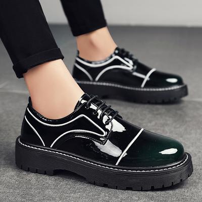Fashion Brand Men Platform Leather Oxford Business Formal Leather Shoe Men Fashion Trend Handmade Moccasins Thick Soled Casual Men Shoes