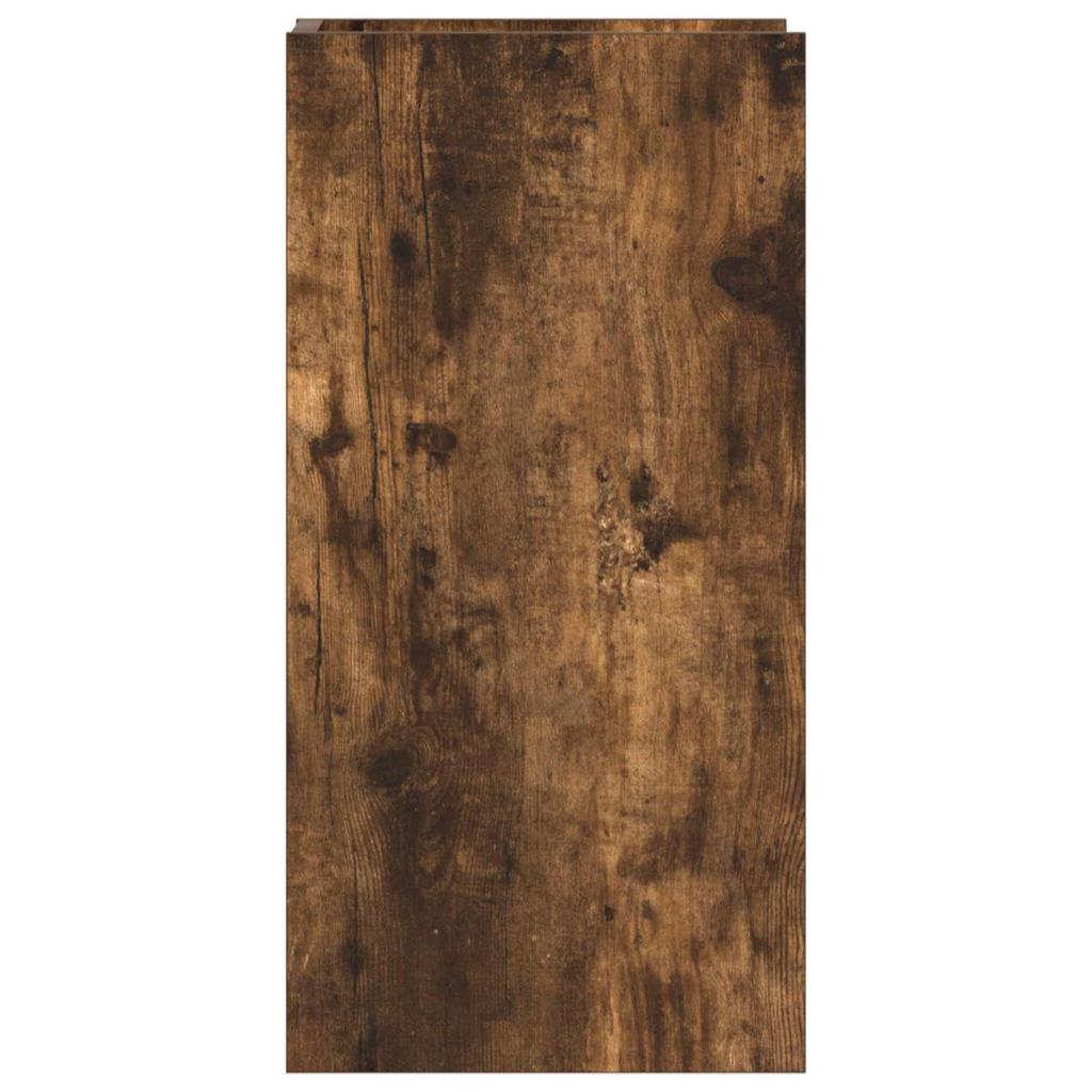 Plant Stand Smoked Oak 30 X 30 X 60 Cm Wood Based Material