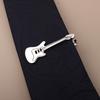 Creative Metal Punk Guitar Tie Clip Instrument Music Note Tie Pin Piano Key Necktie Buckle for Men's Necktie Accessories