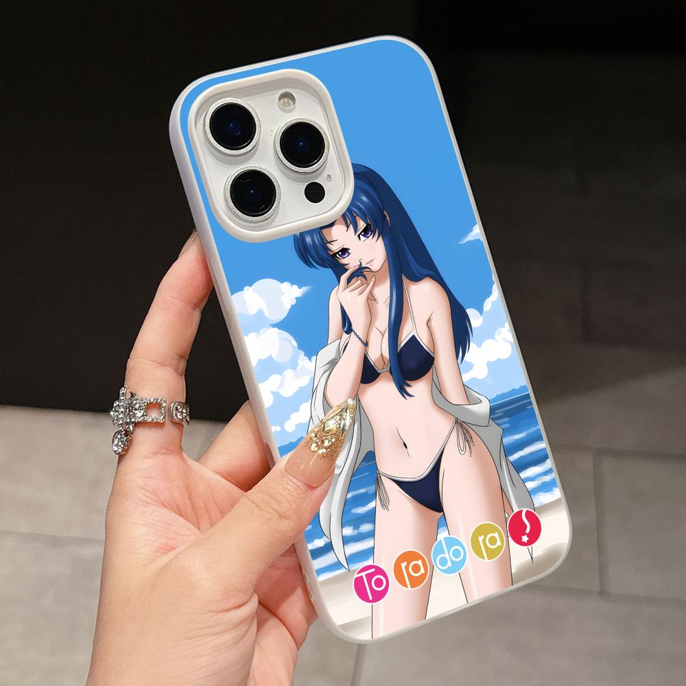 Toradora Kawashima Phone Case for iPhone 17 16 15 14 13 12 11 Air Pro Max Plus Jelly Double Layer White Cover