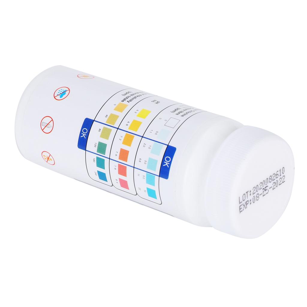 3in1 Water PH Test Paper Swimming Pool SPA Chlorine Test Strips Pool Cleaner Accessory