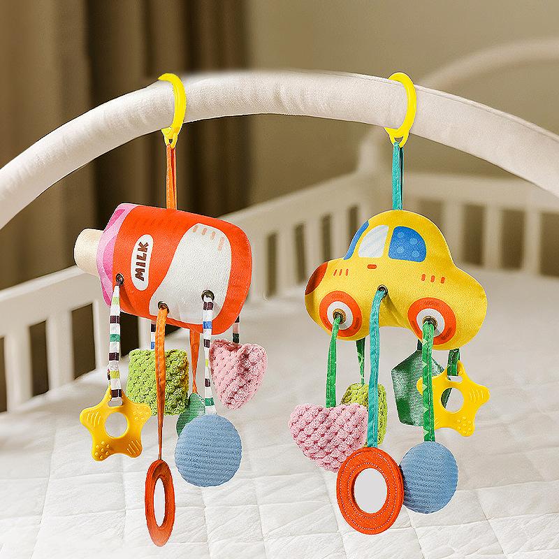 Newborn 0-12 Months Baby Stroller Toys Baby Rattles Mobiles Cartoon Animal Hanging Bell Educational Baby Toys