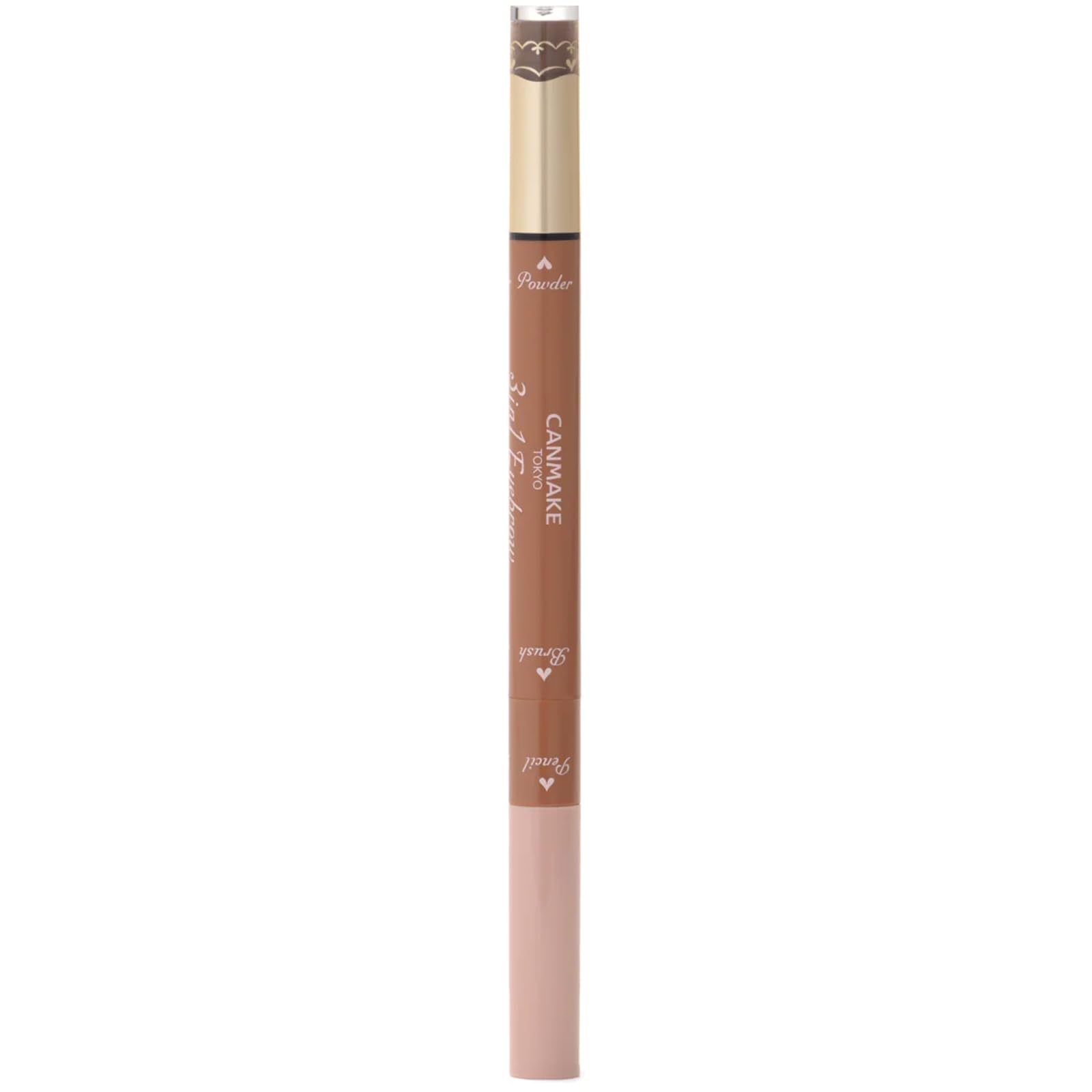 Canmake Eyebrow 04 Brown Beige Eyebrow Powder Waterproof Eyebrow Brown Beige 3-in-1 - & Pencil, Pencil,