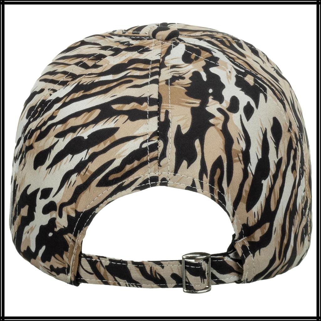 Water Ripple CA652 [White Fang] Cap, Pattern, Hat, Sports, Running, Outdoor, Men's, Women's, (Khaki)