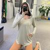 Women's Quick-Dry Yoga Hooded Sweatshirt - Loose Fit, Hip-Covering, Long Sleeve Fitness Top