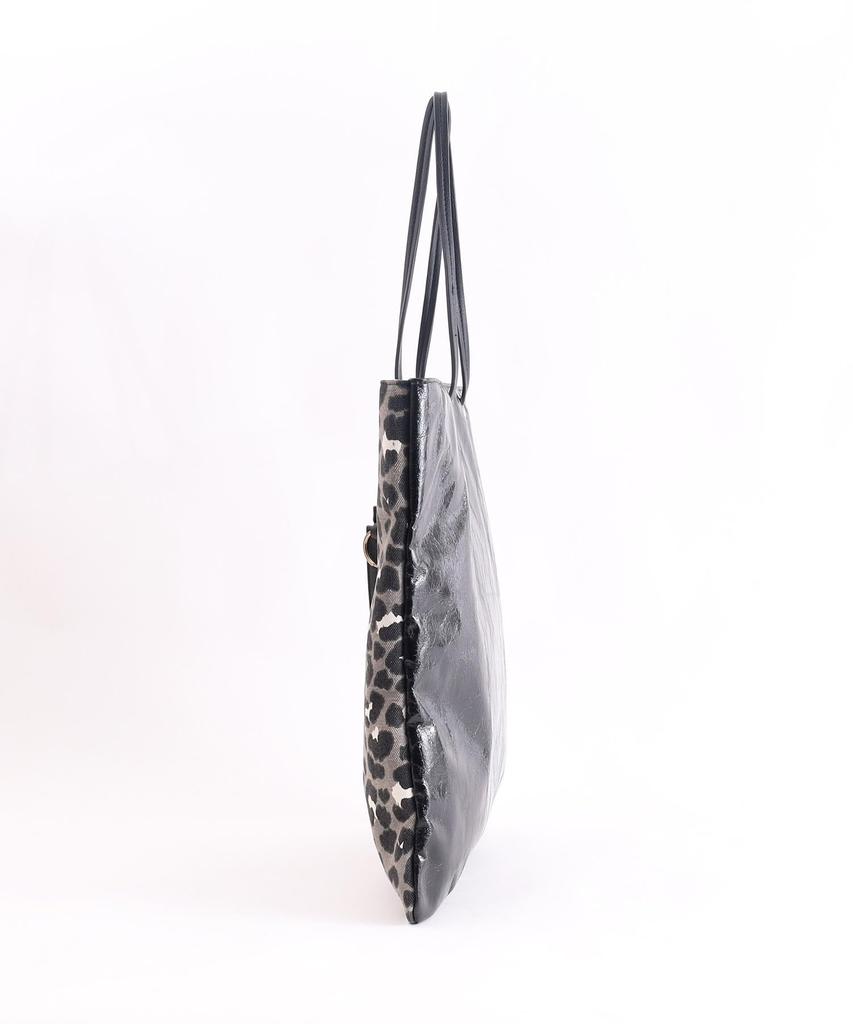 Samir Nasri Leopard Print x Metallic Tote BagA4 2412211017 Gray (012)
