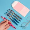 PVC Leak-proof Ink Pen Holder Bag Simple 3pcs Doctors Nurses Pocket Pen Case Gel Pen Pouch for Medical Workers Protective Sleeve